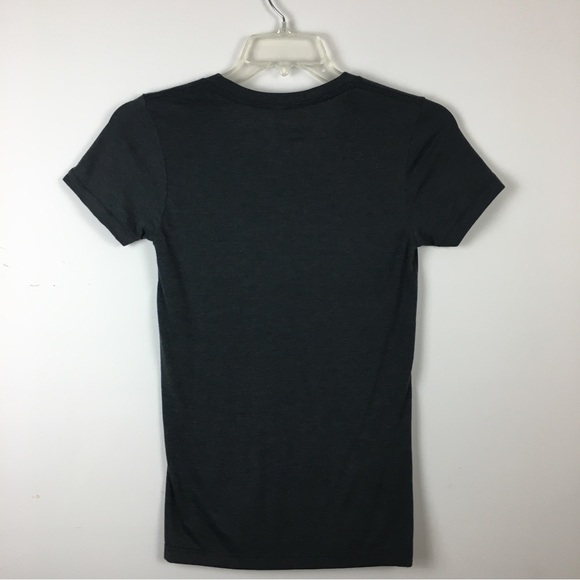 American Apparel Dark Gray Crew Neck Tee Shirt Top Short Sleeve Small NWOT - Picture 4 of 6